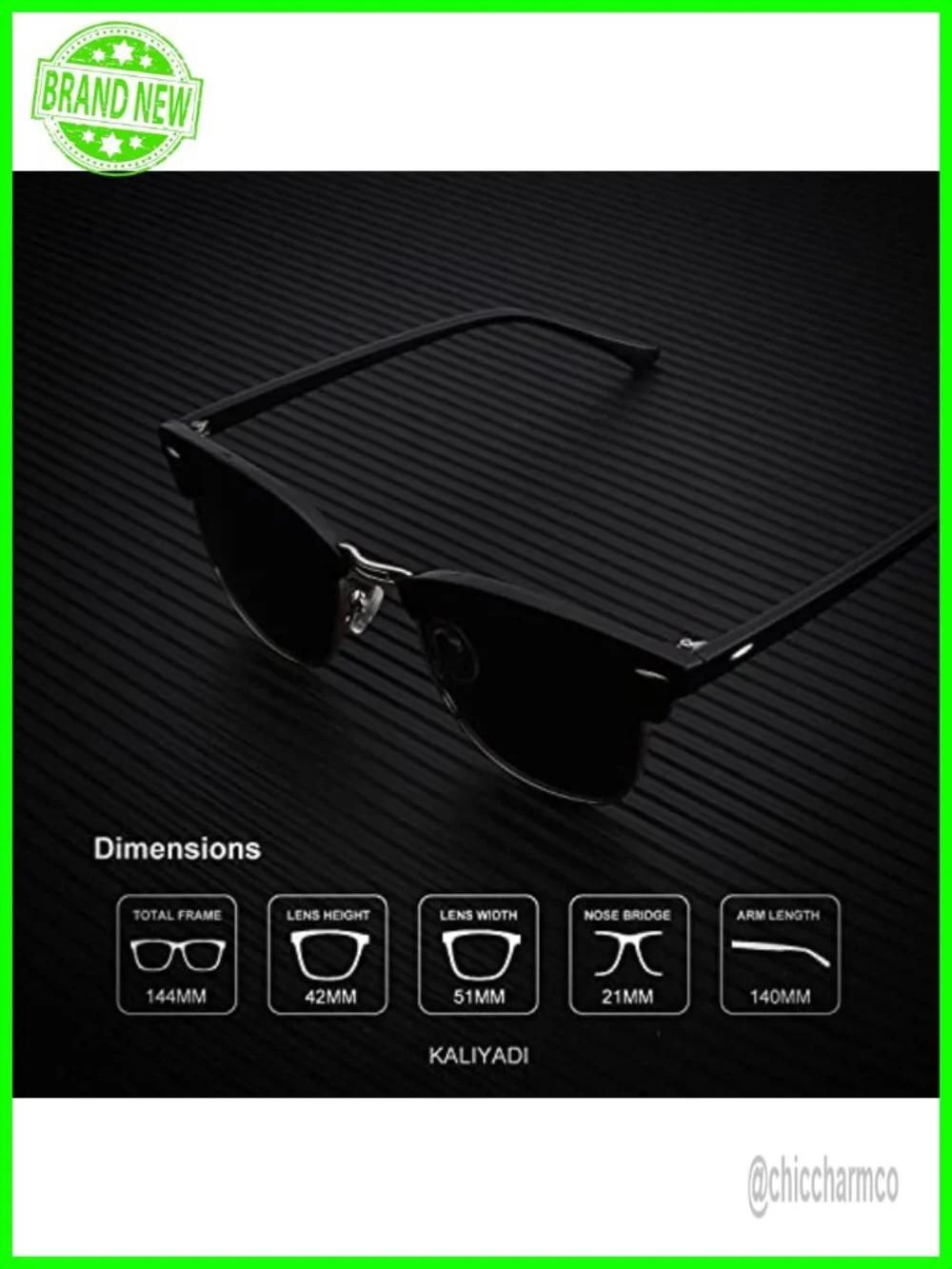 Polarized Sunglasses Men Women Semi-Rimless Frame UV Blocking Driving